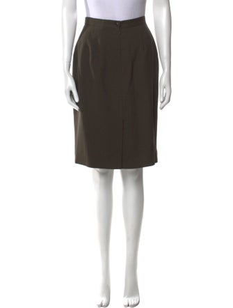 Giorgio Armani Virgin Wool Knee-Length Skirt