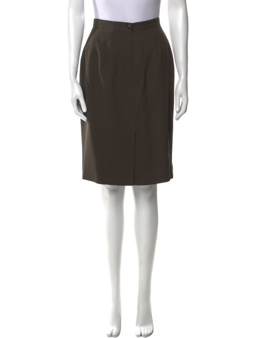 Giorgio Armani Virgin Wool Knee-Length Skirt