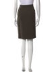 Giorgio Armani Virgin Wool Knee-Length Skirt