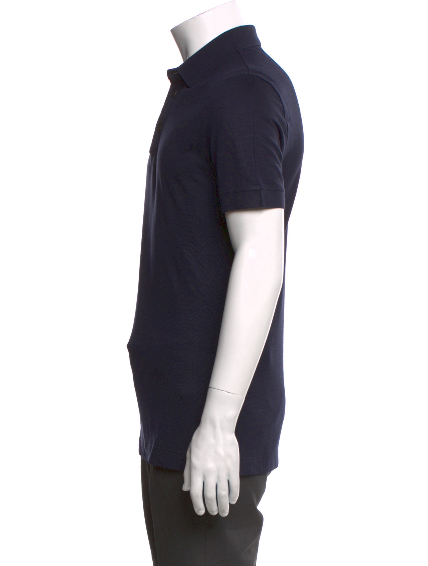 Giorgio Armani Virgin Wool Collar Polo Shirt