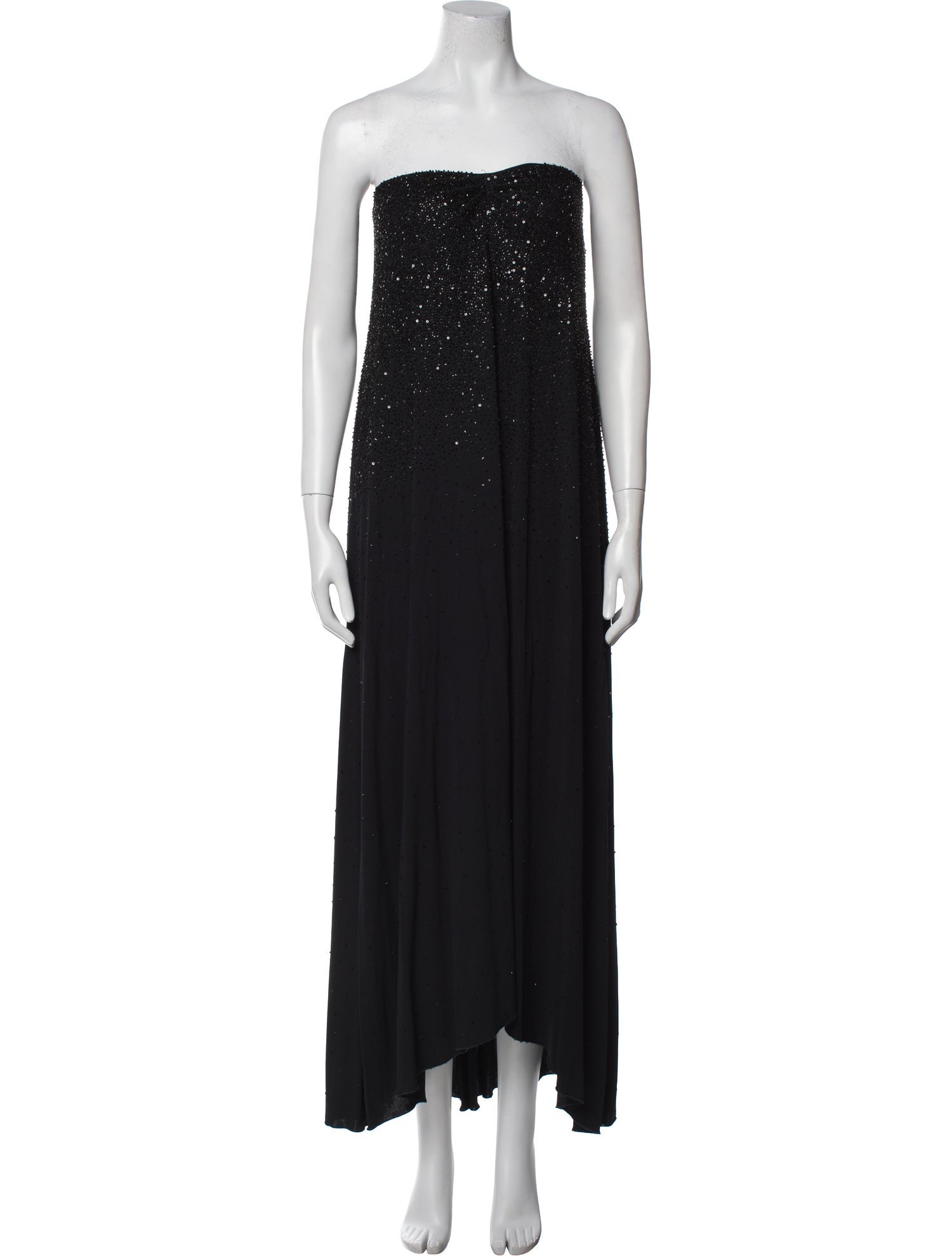 Giorgio Armani Strapless Midi Length Dress