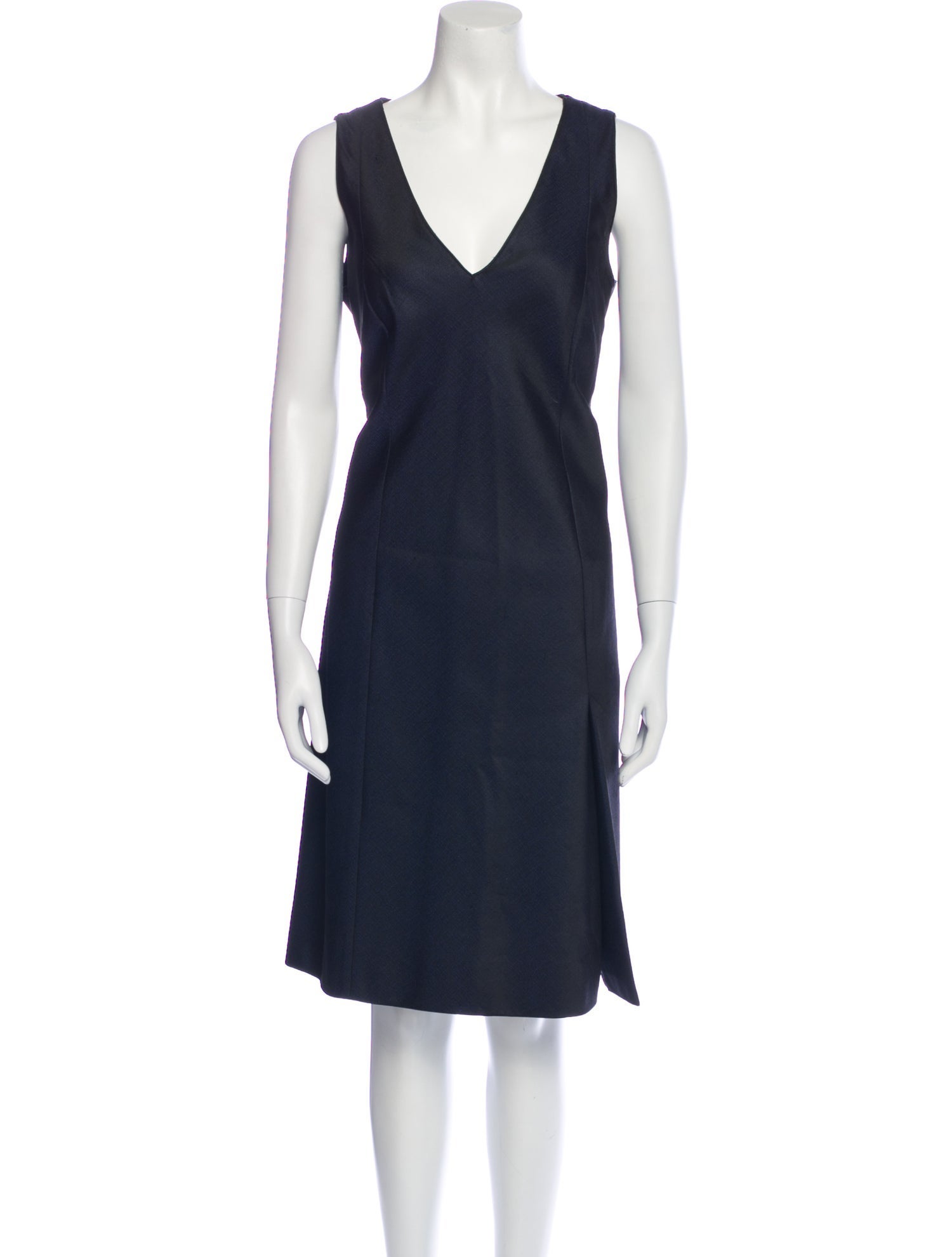 Giorgio Armani V-Neck Knee-Length Dress