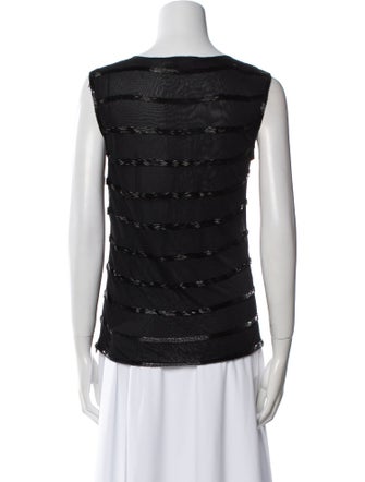 Giorgio Armani Scoop Neck Sleeveless Top