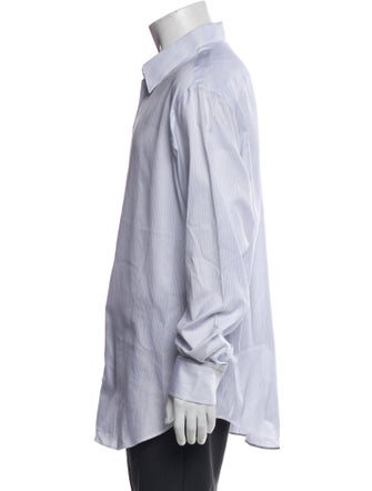 Giorgio Armani Striped Long Sleeve Dress Shirt