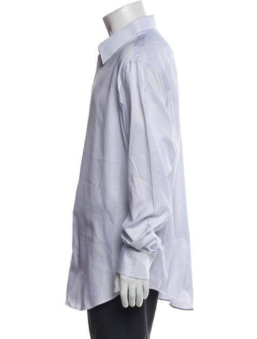 Giorgio Armani Striped Long Sleeve Dress Shirt