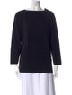Giorgio Armani Virgin Wool Scoop Neck Sweatshirt