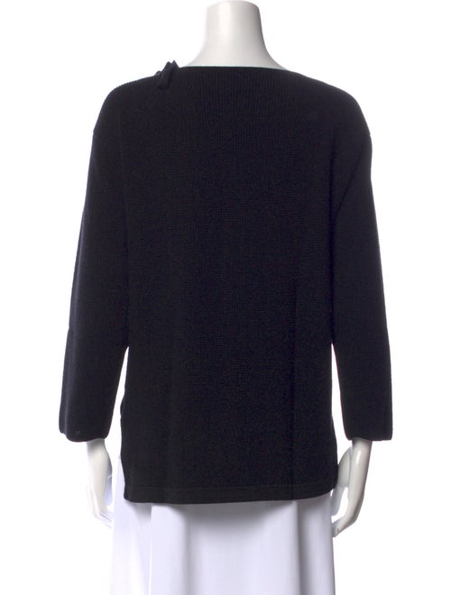 Giorgio Armani Virgin Wool Scoop Neck Sweatshirt