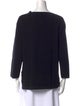 Giorgio Armani Virgin Wool Scoop Neck Sweatshirt