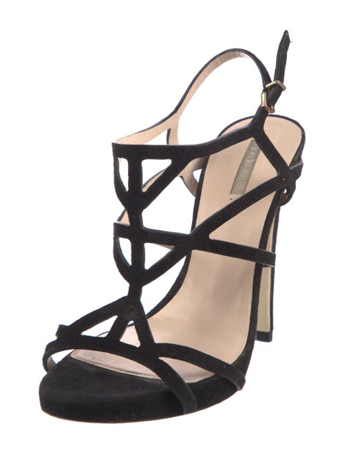 Giorgio Armani Suede T-Strap Pumps