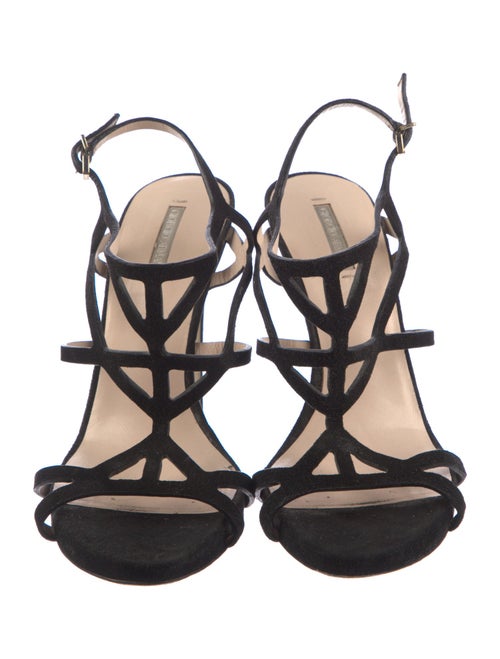 Giorgio Armani Suede T-Strap Pumps