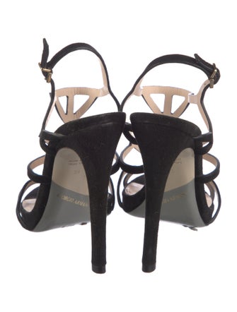 Giorgio Armani Suede T-Strap Pumps