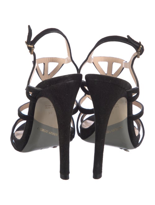 Giorgio Armani Suede T-Strap Pumps