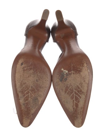 Giorgio Armani Leather D'Orsay Pumps