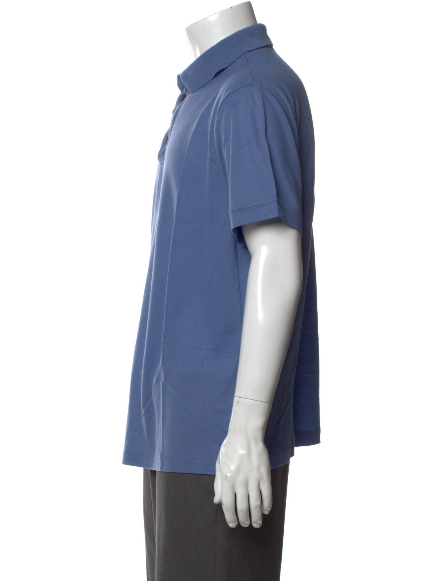 Giorgio Armani Virgin Wool Collar Polo Shirt