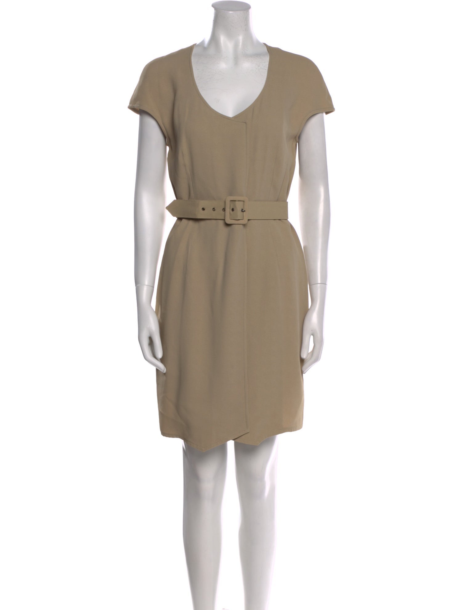 Giorgio Armani Plunge Neckline Mini Dress