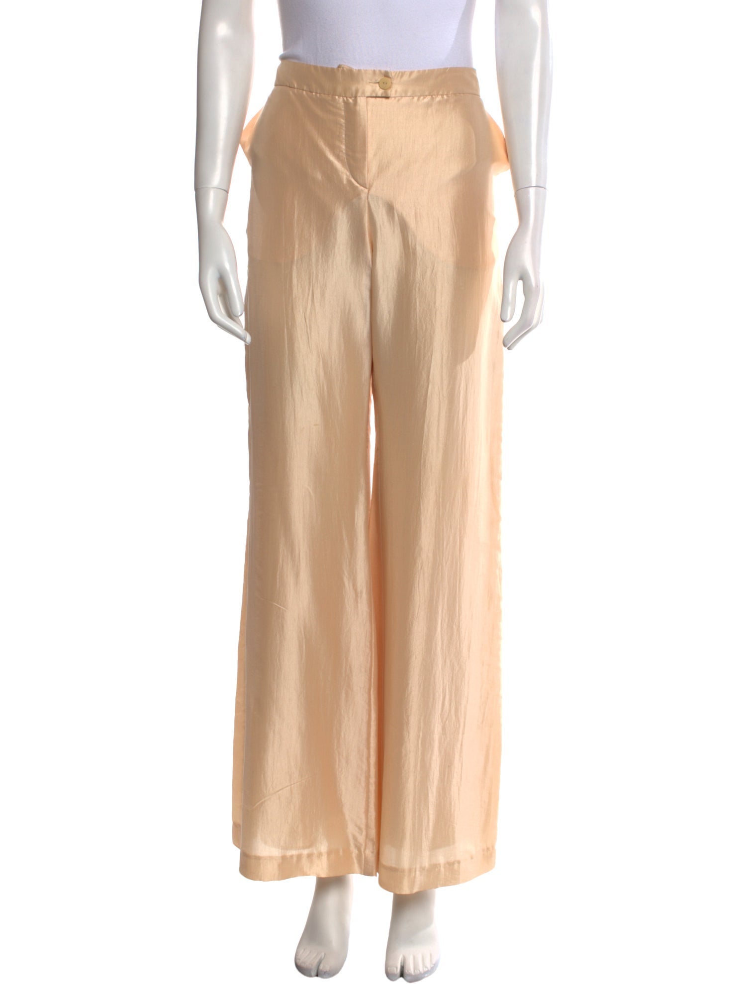 Giorgio Armani Silk Wide Leg Pants