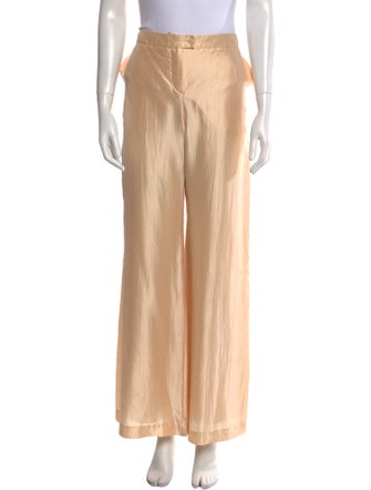 Giorgio Armani Silk Wide Leg Pants