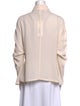 Giorgio Armani Silk Long Sleeve Button-Up Top