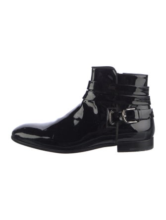 Giorgio Armani Patent Leather Boots