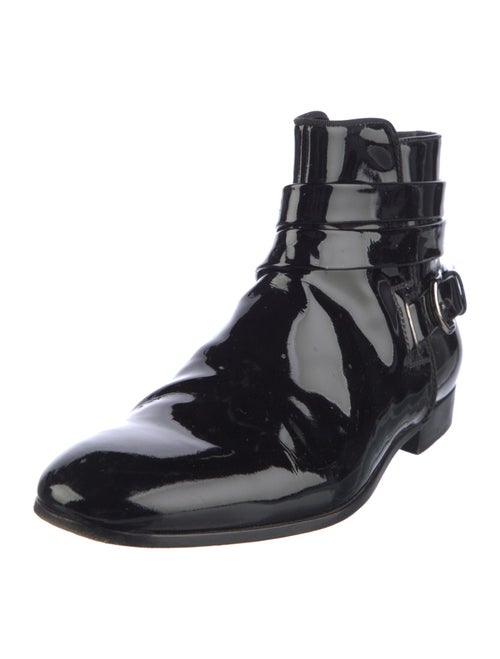 Giorgio Armani Patent Leather Boots