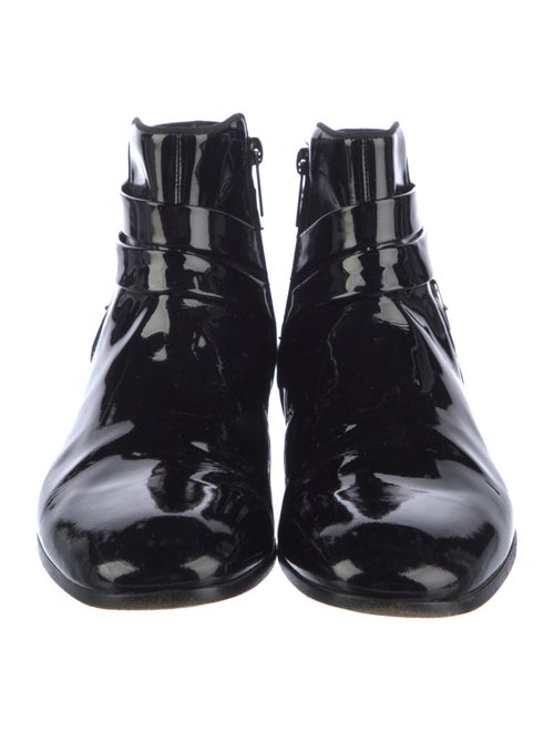 Giorgio Armani Patent Leather Boots