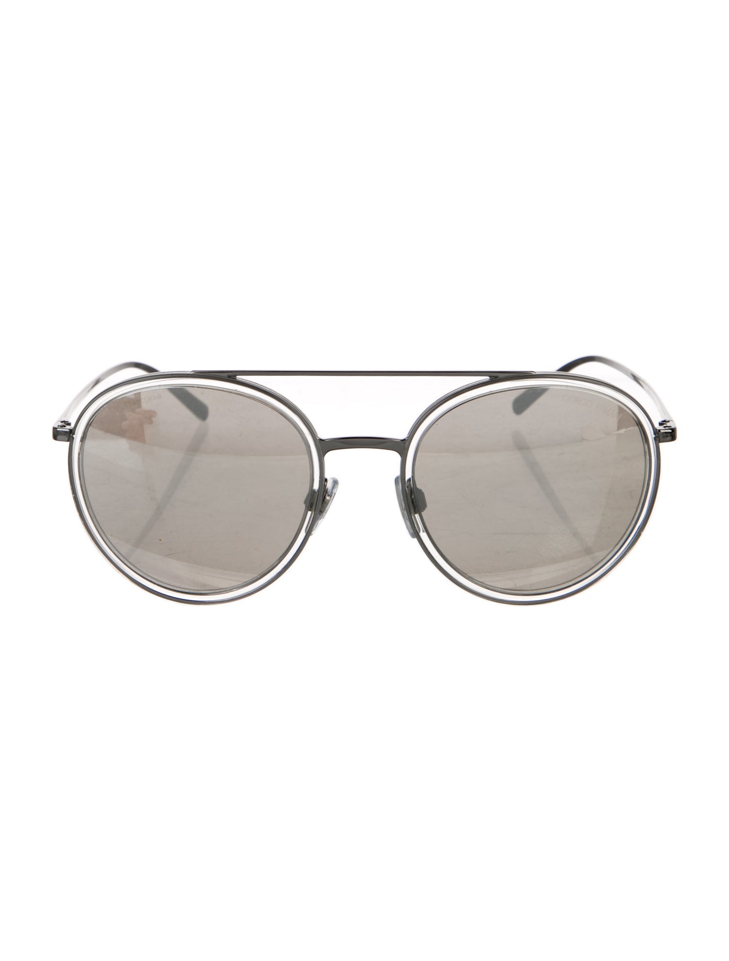 Giorgio Armani Mirrored Round Sunglasses