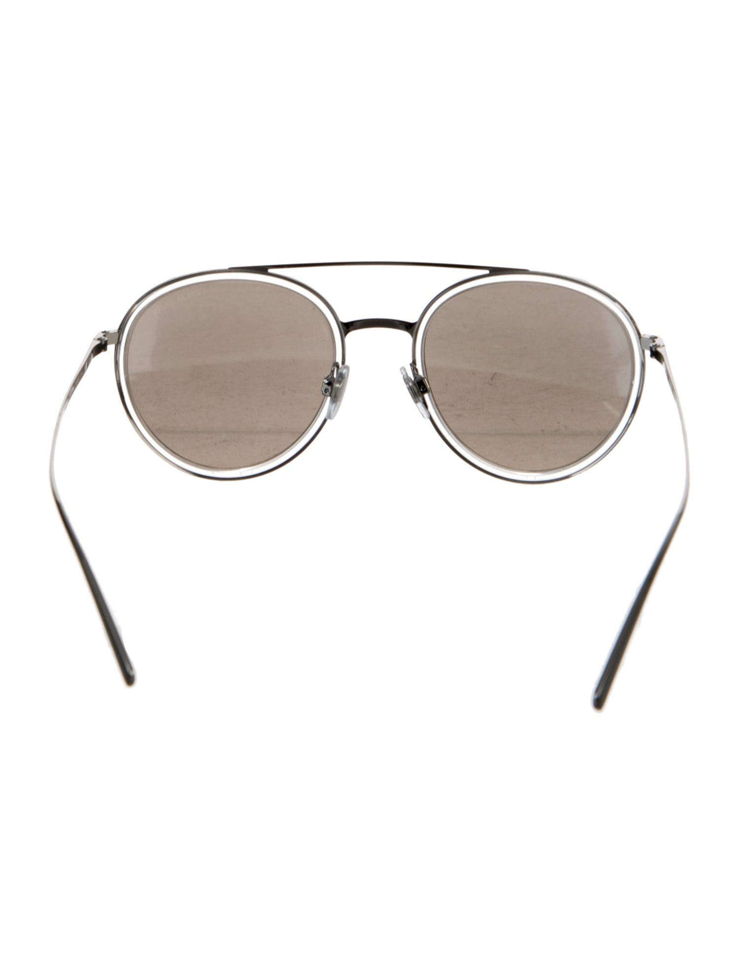 Giorgio Armani Mirrored Round Sunglasses