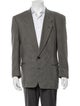 Giorgio Armani Wool Tweed Pattern Blazer