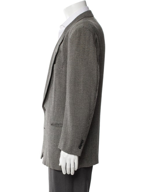 Giorgio Armani Wool Tweed Pattern Blazer