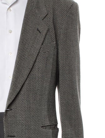 Giorgio Armani Wool Tweed Pattern Blazer