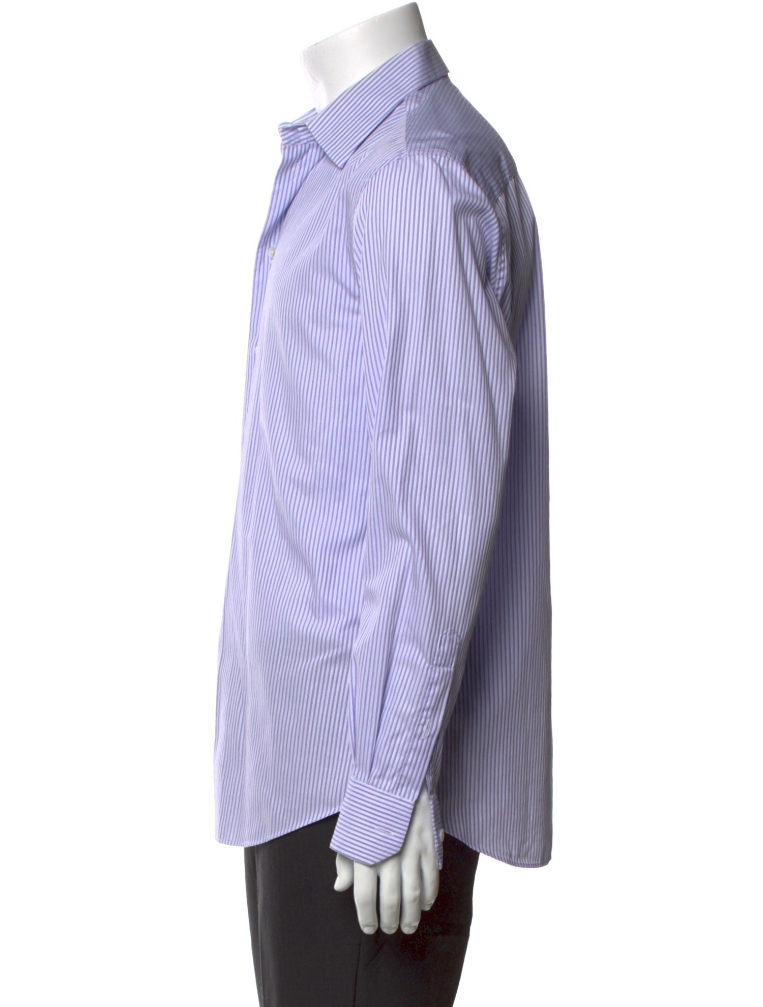 Giorgio Armani Striped Long Sleeve Dress Shirt