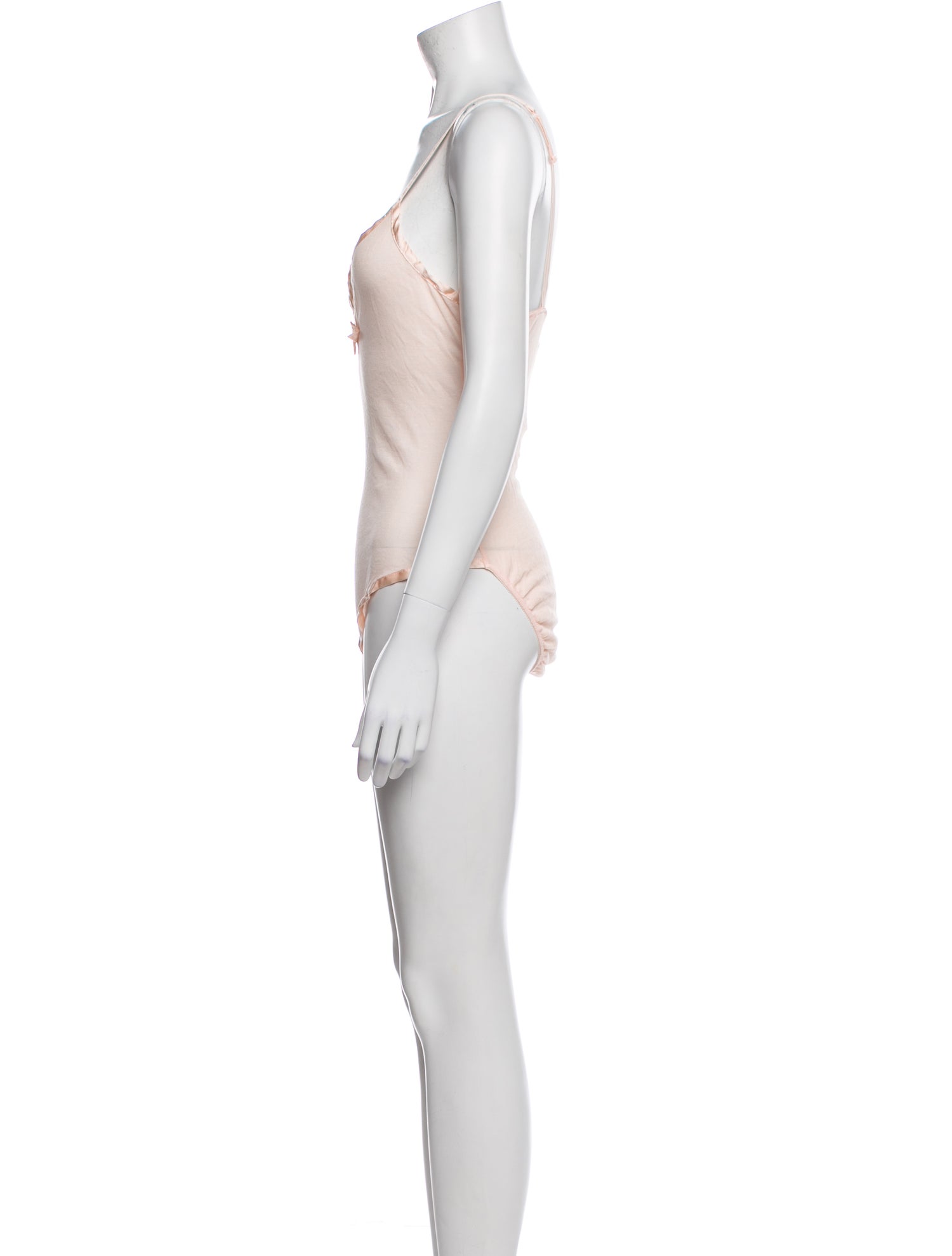 Giorgio Armani Nylon V-Neck Bodysuit w/ Tags