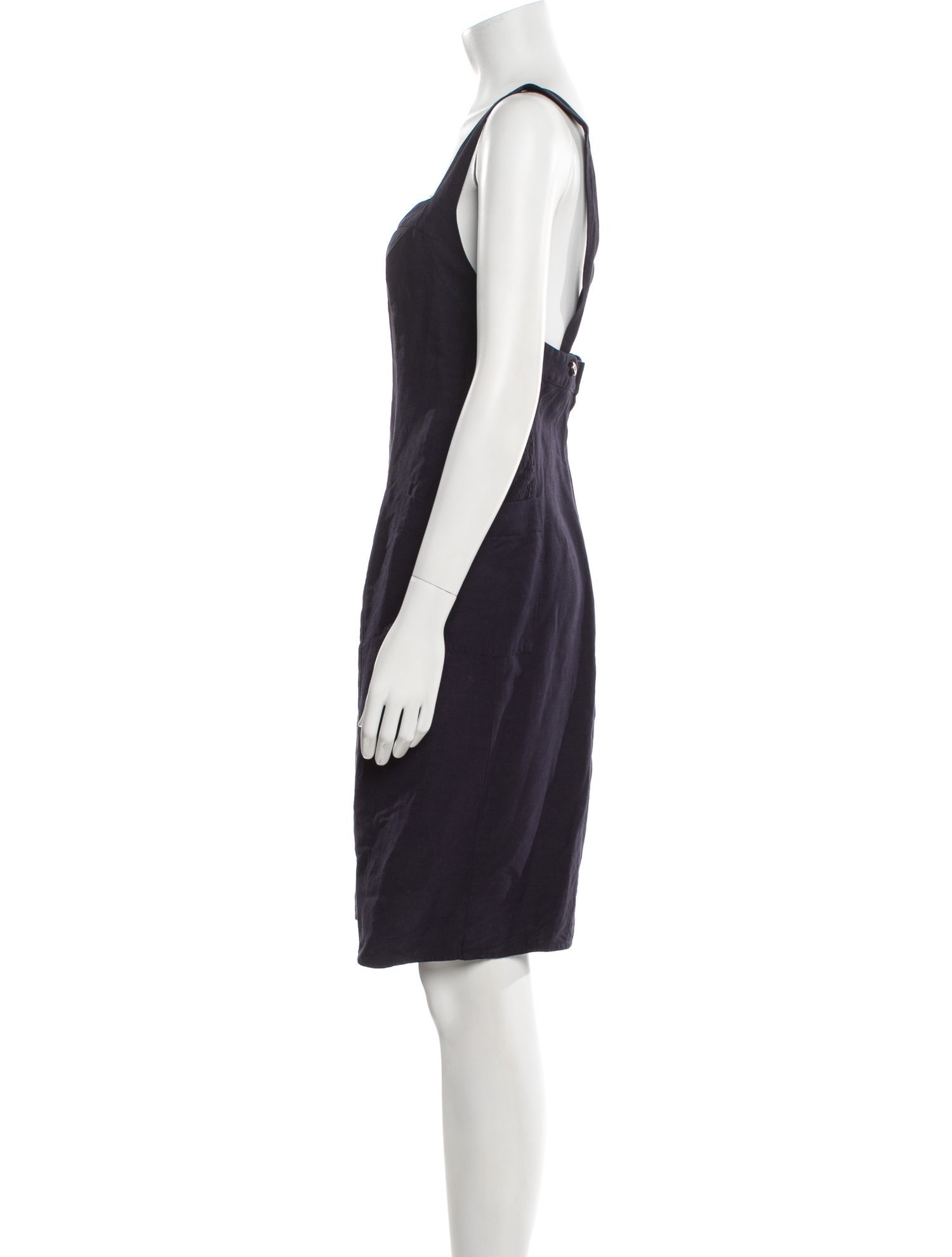 Giorgio Armani Linen Knee-Length Dress
