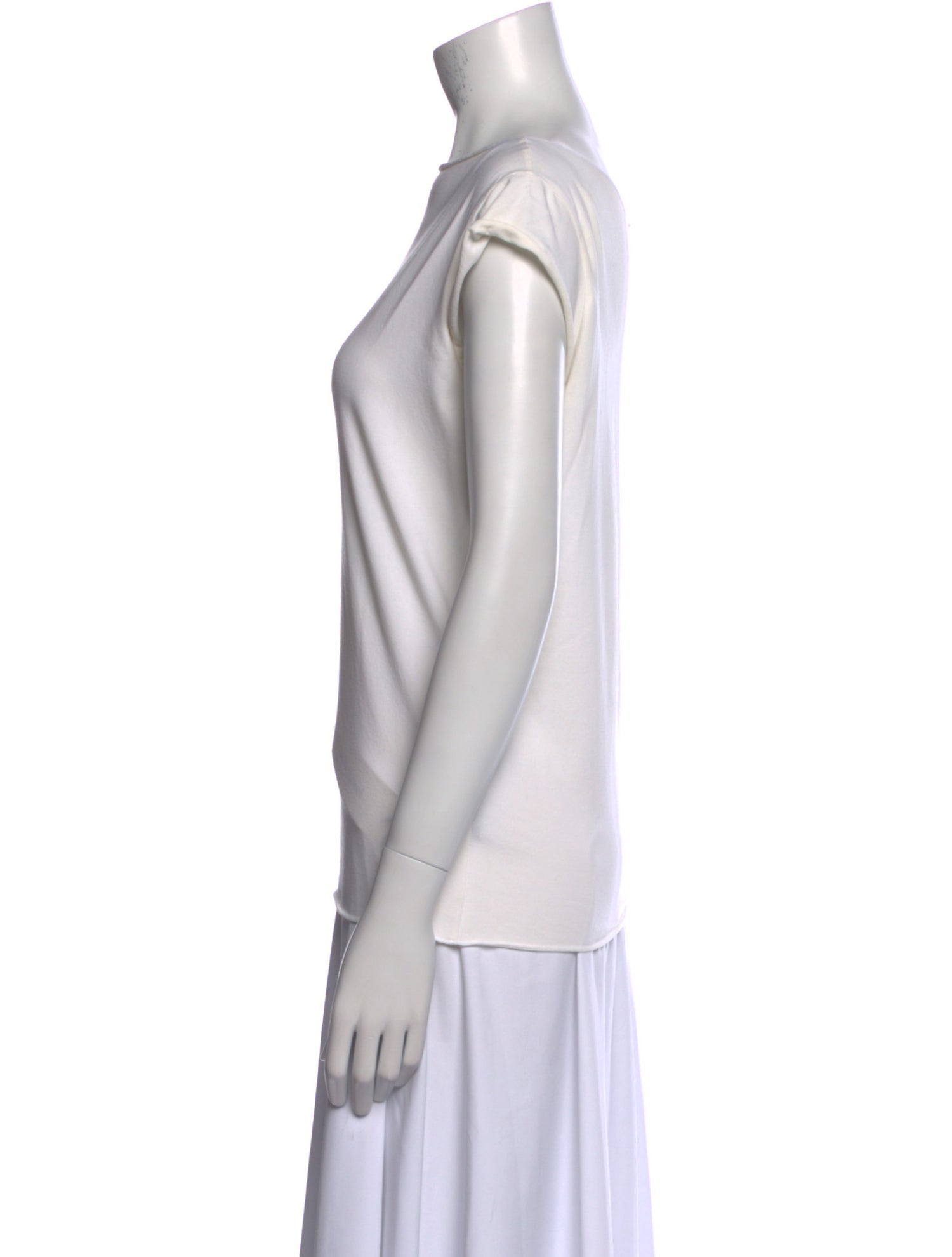 Giorgio Armani Bateau Neckline Short Sleeve Top