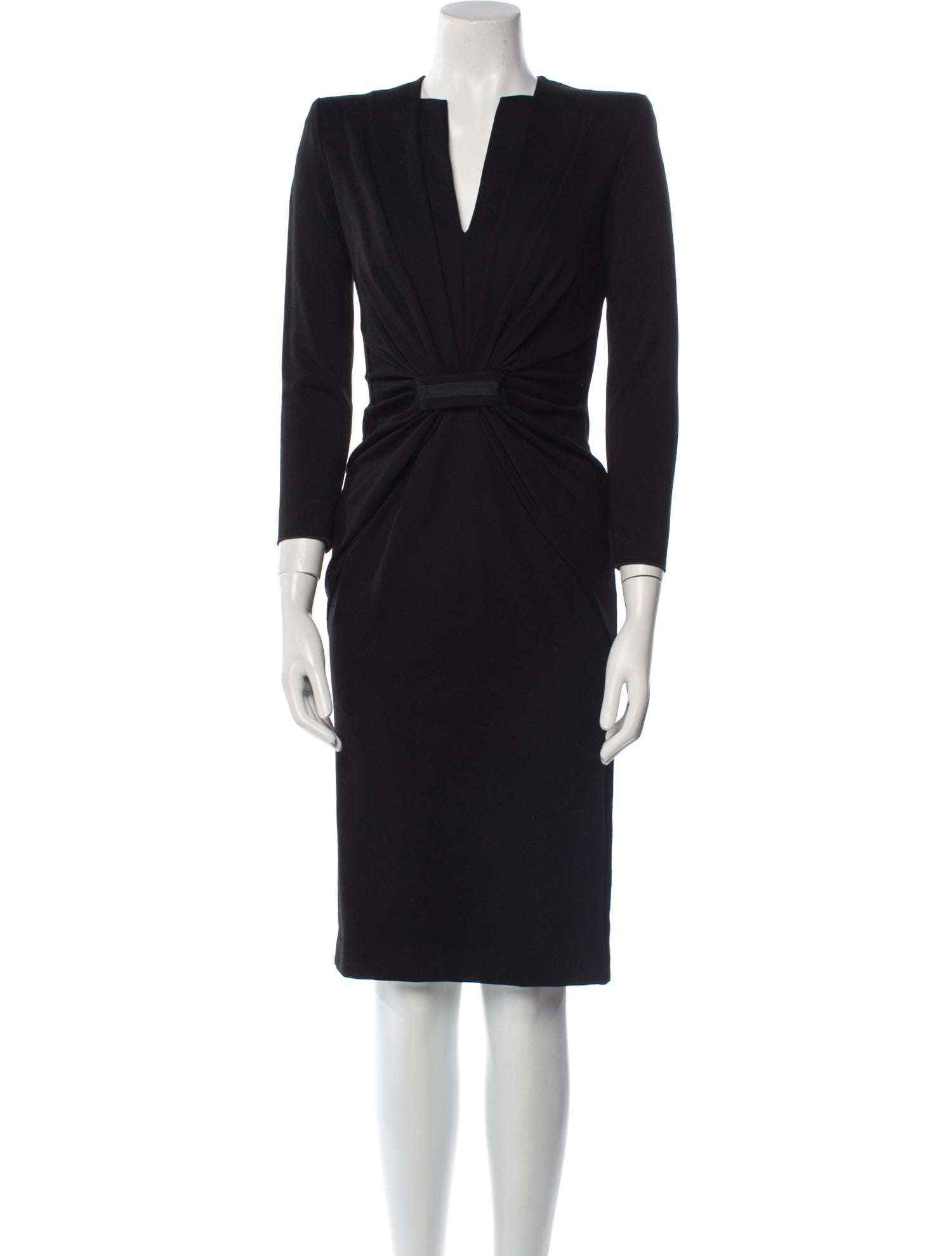 Giorgio Armani V-Neck Knee-Length Dress