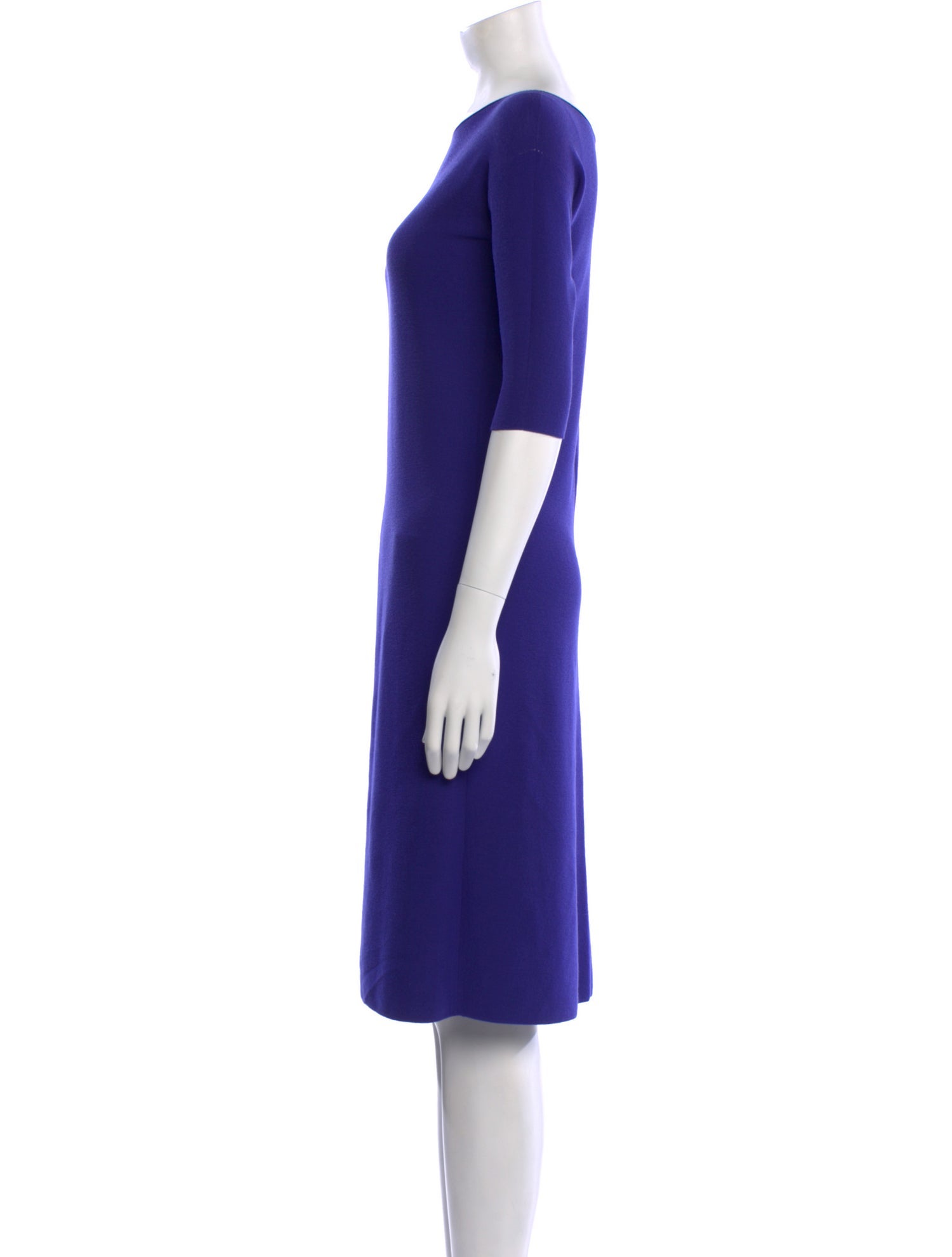 Giorgio Armani Bateau Neckline Knee-Length Dress