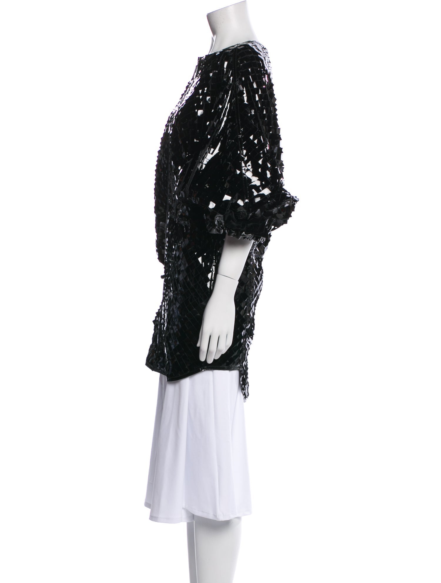 Giorgio Armani Patent Leather Evening Jacket