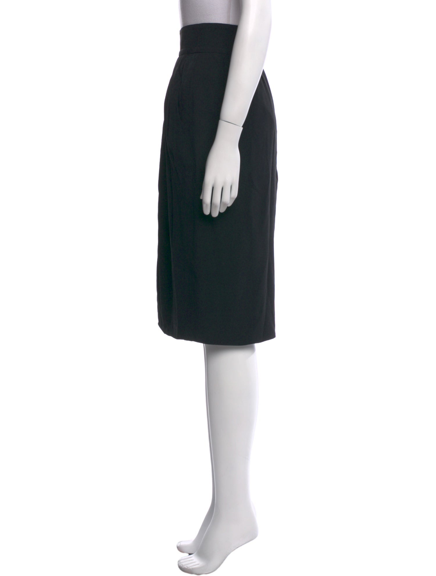 Giorgio Armani Pleated Accents Knee-Length Skirt