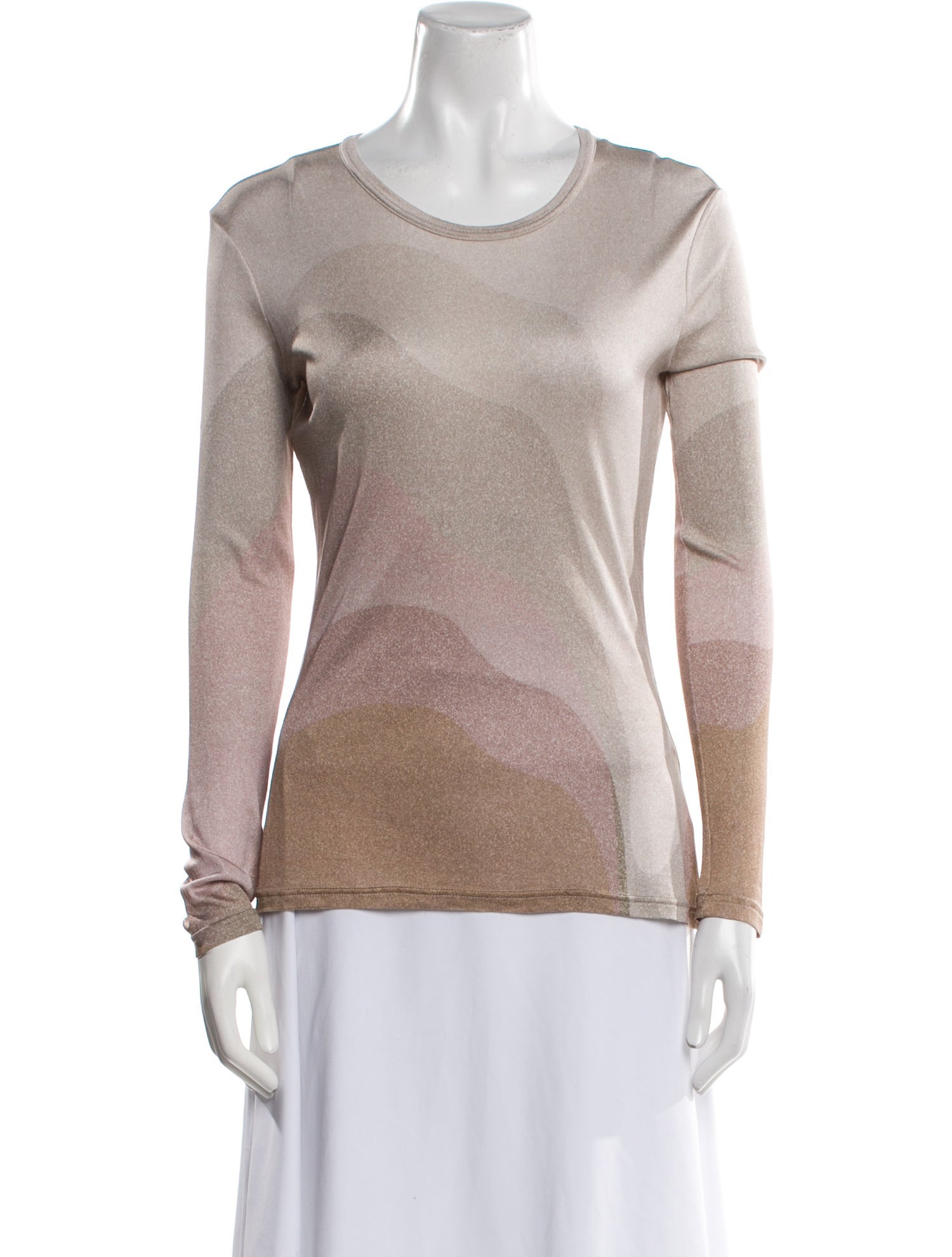 Giorgio Armani Silk Scoop Neck T-Shirt