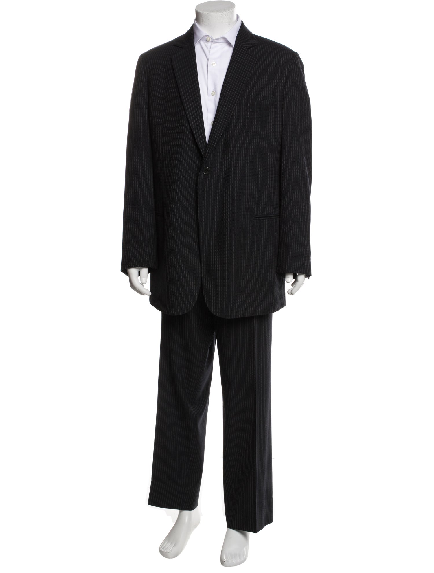 Giorgio Armani Virgin Wool Striped Two-Piece Suit