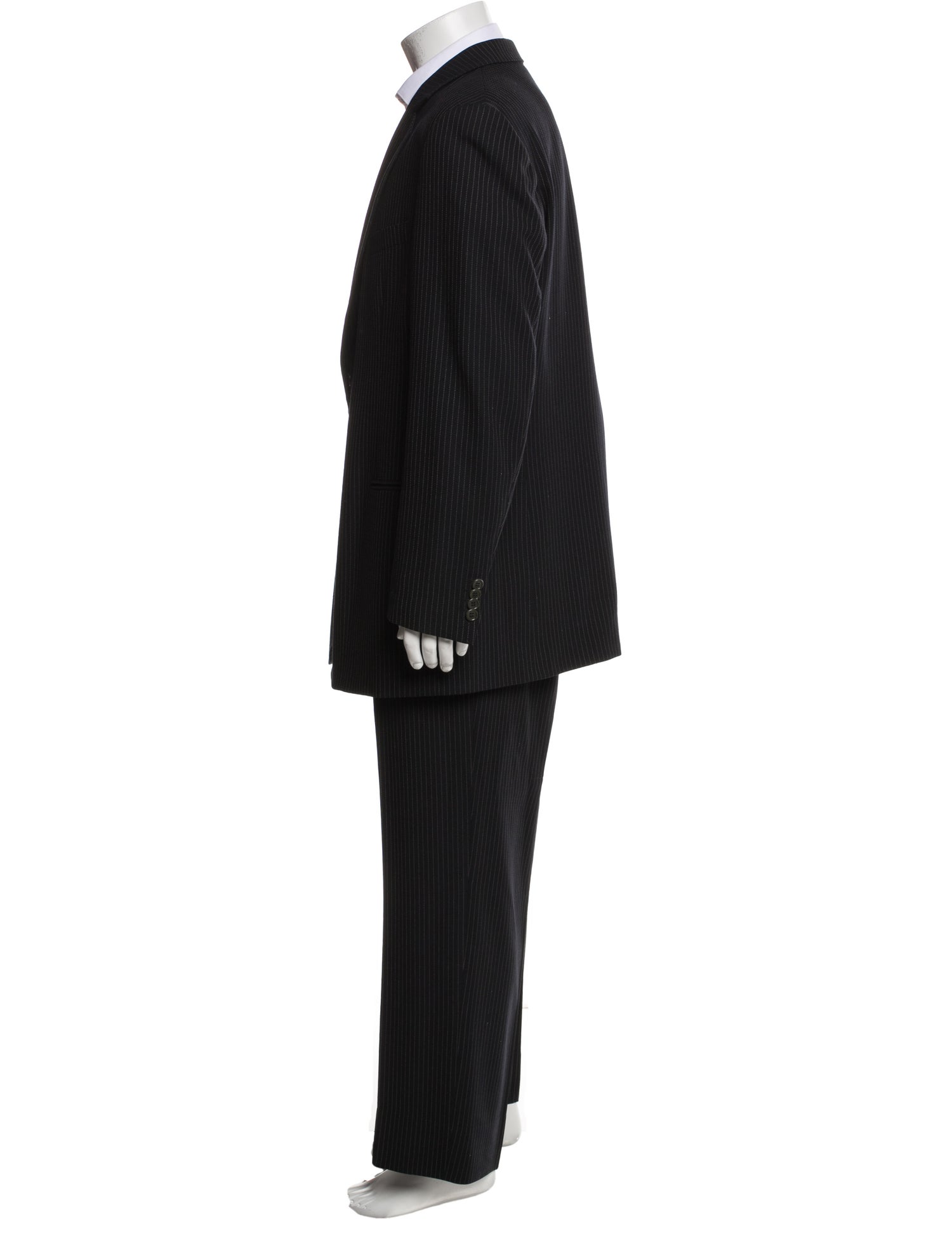 Giorgio Armani Virgin Wool Striped Two-Piece Suit