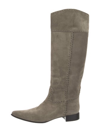 Giorgio Armani Suede Riding Boots