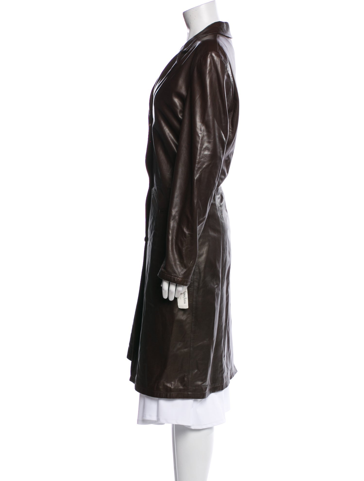 Giorgio Armani Leather Trench Coat