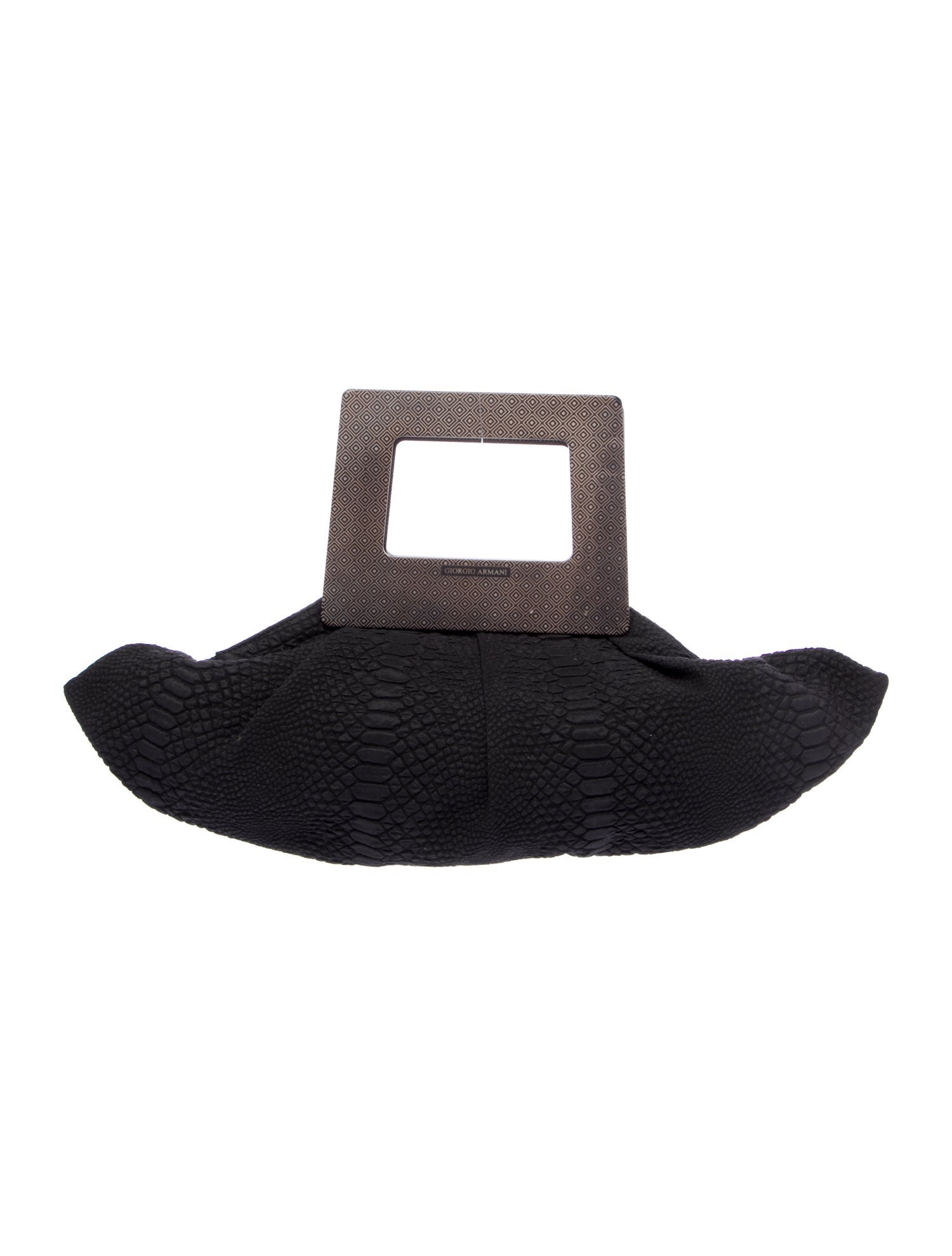 Giorgio Armani Leather Top Handle Bag