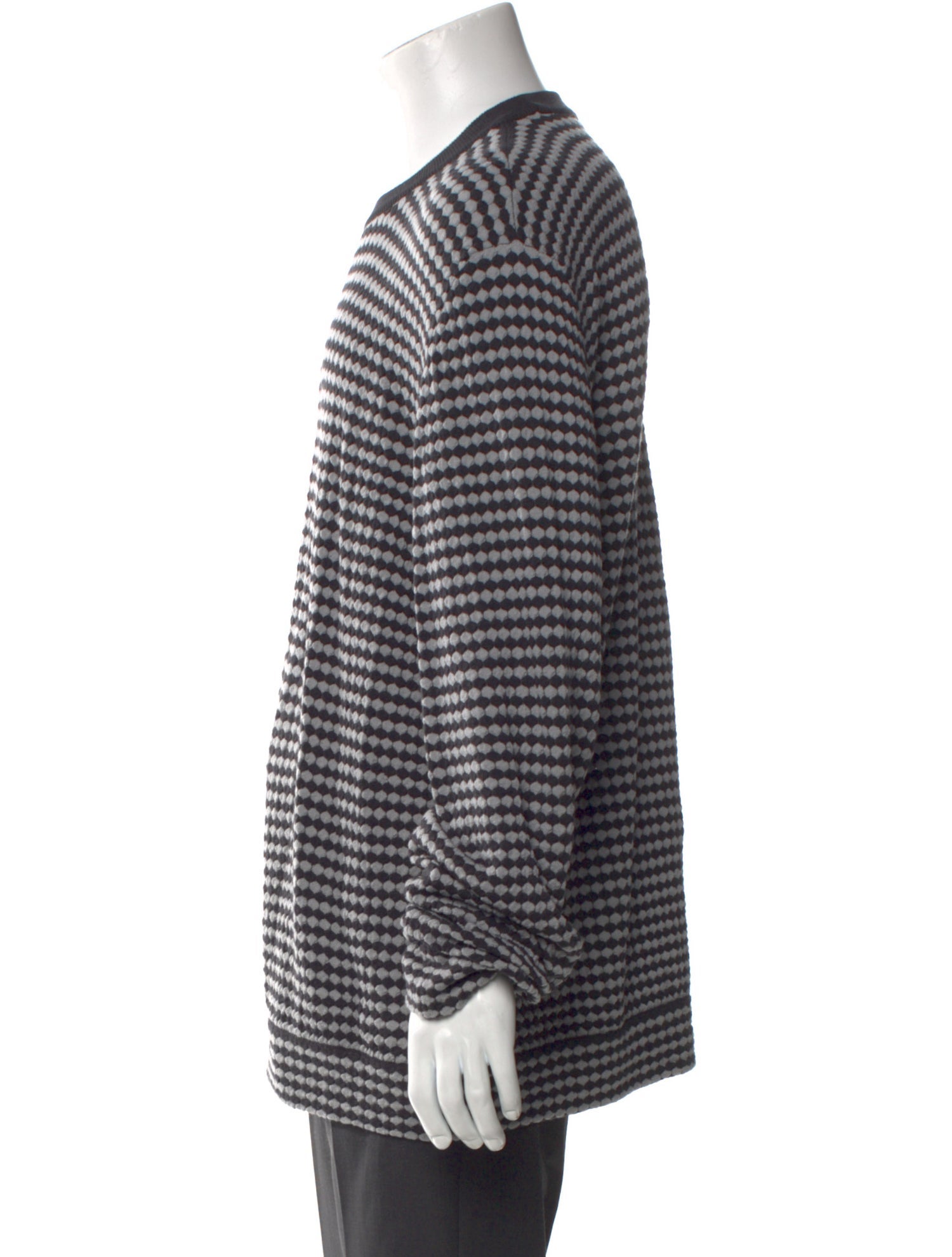Giorgio Armani Virgin Wool Striped Pullover