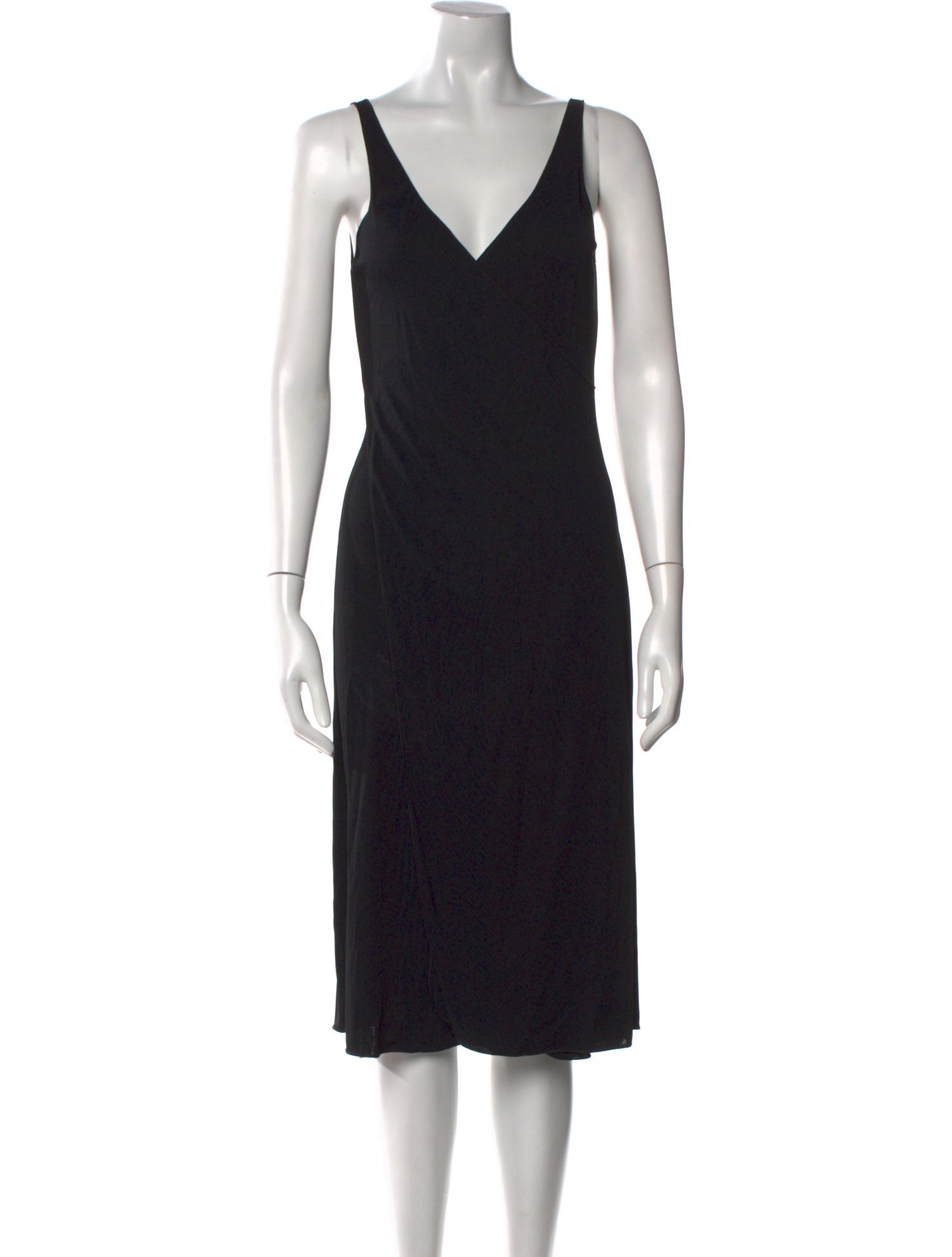 Giorgio Armani V-Neck Midi Length Dress