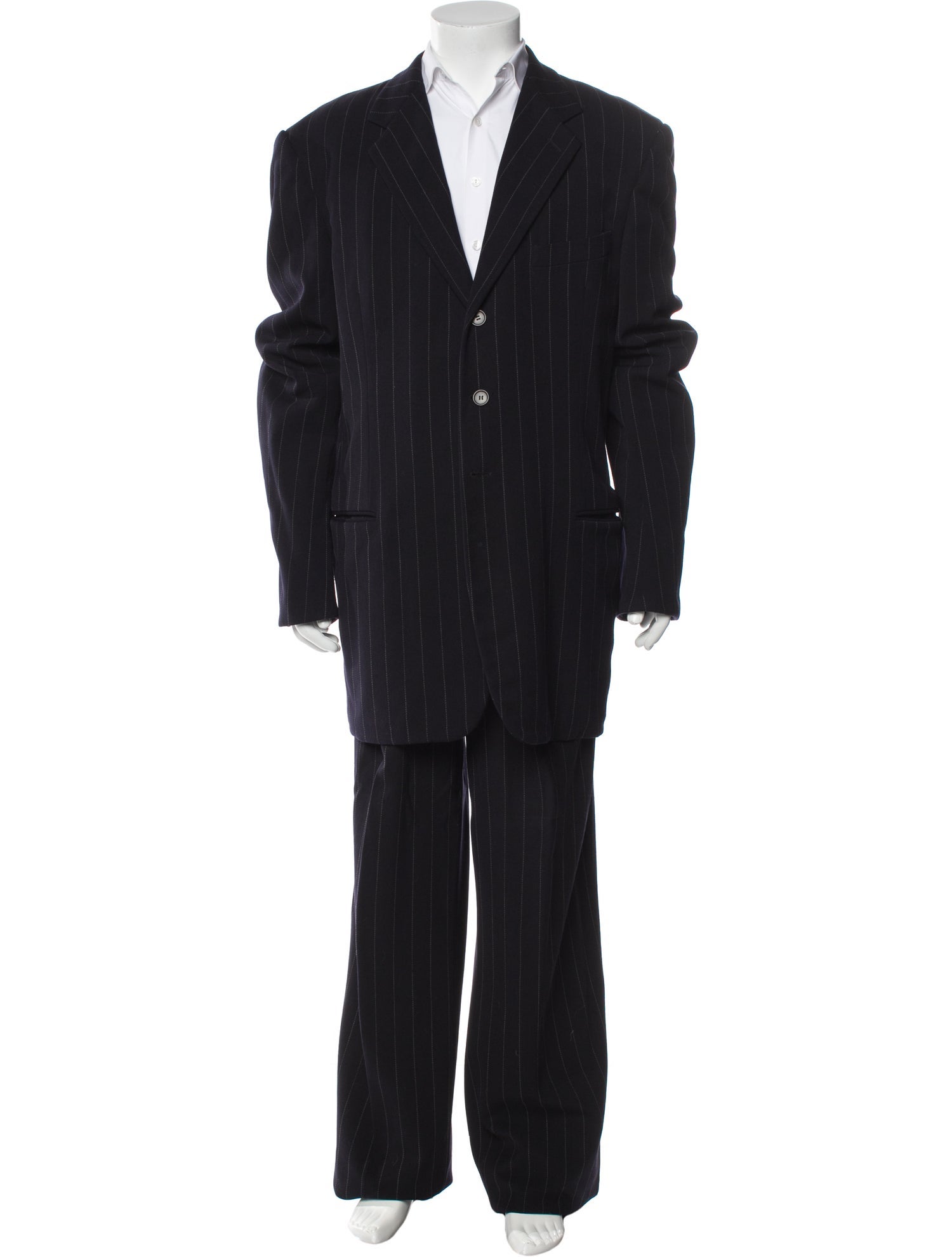 Giorgio Armani Wool Striped Two-Piece Suit
