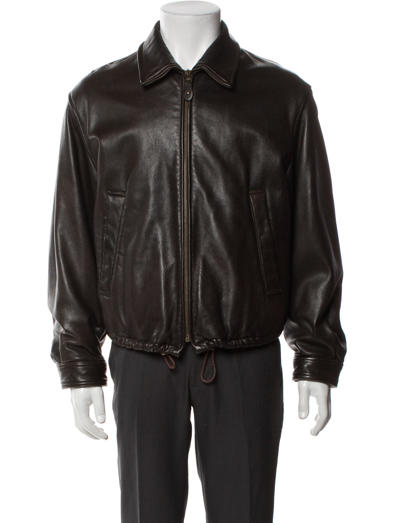 Giorgio Armani Lambskin Moto Jacket