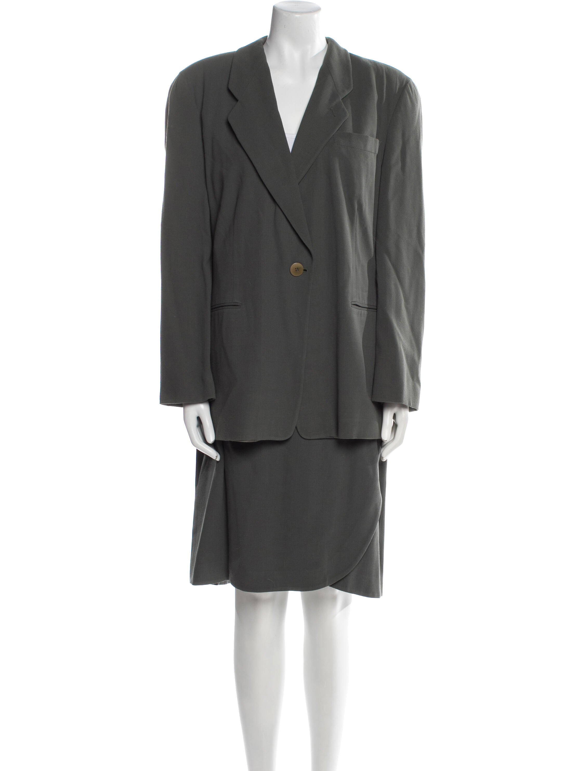 Giorgio Armani Wool Skirt Suit