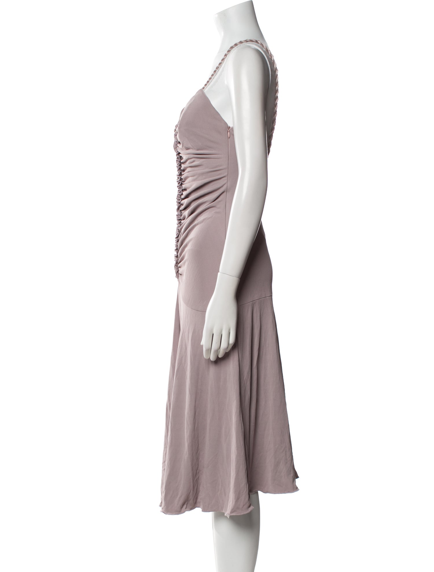 Giorgio Armani V-Neck Midi Length Dress